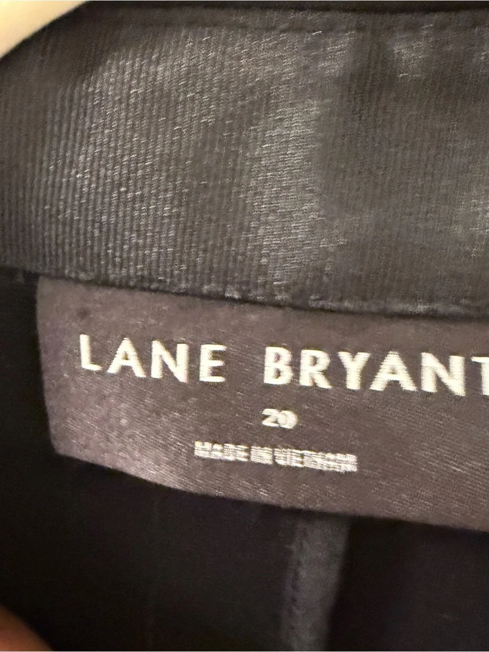 NWT $99 Lane Bryant 20/2X Black Tailored Single-Button Blazer